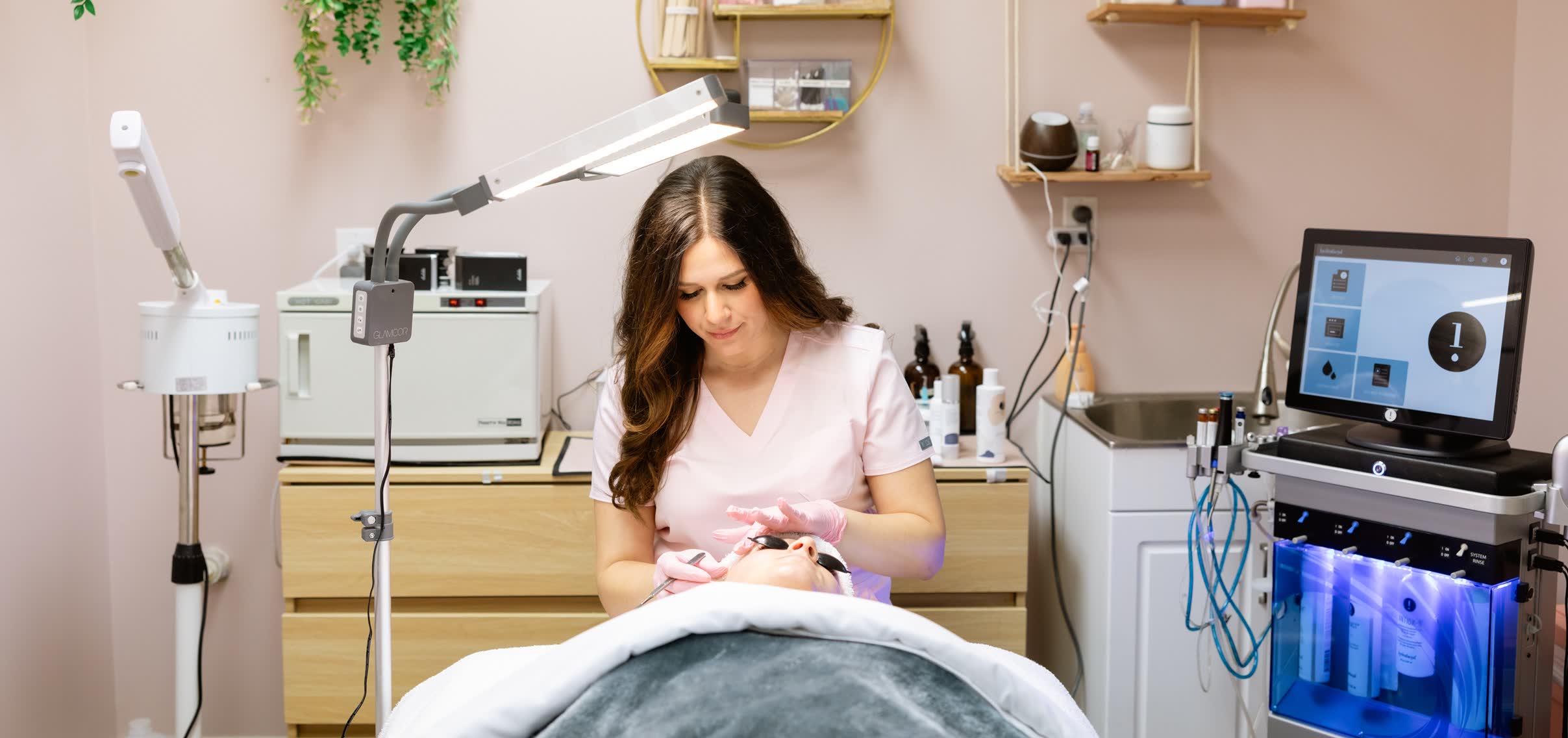 Just Posh Esthetics training room